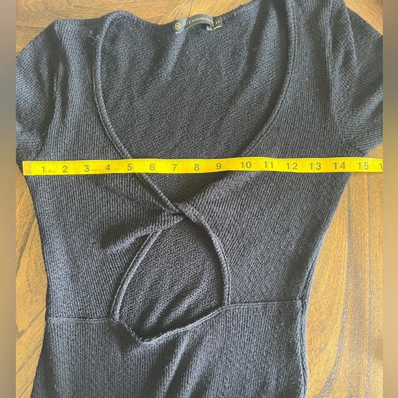 ViX Paula Hermanny Black Ana Mid Length Cover Up Dress Women’s Size S NWT - Picture 8 of 11